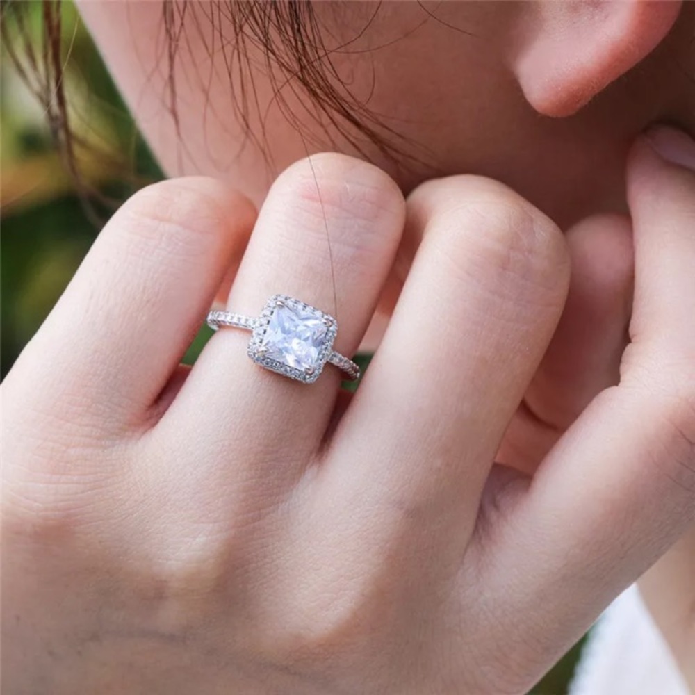 Host Pick! Sterling Silver 925 3KT Cubic Zirconia - Picture 7 of 10